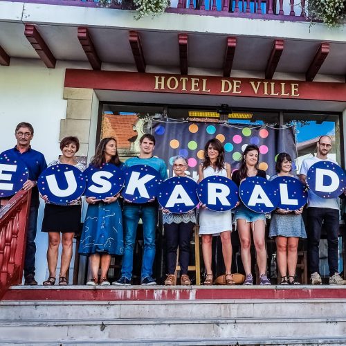 Euskaraldia, photo des 11 participants Hendayais