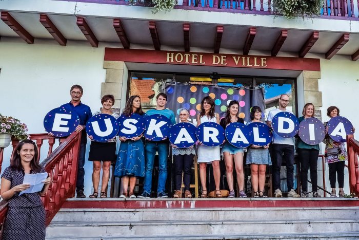 Euskaraldia, photo des 11 participants Hendayais